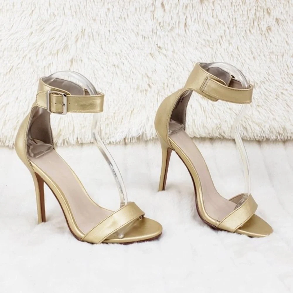 * Pleaser Gold Ankle Strap 5